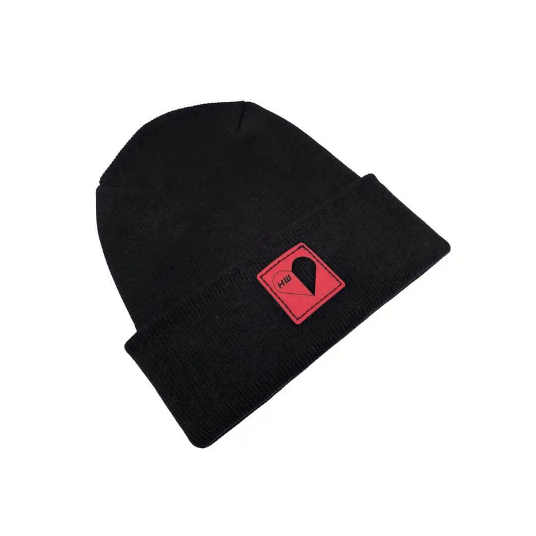 Haakwear Valentine's Day H Stitch Beanie, You Complete Me, Black