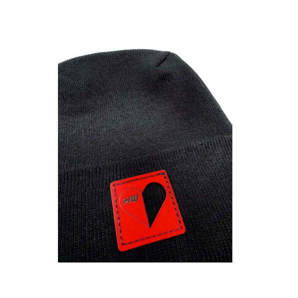 Haakwear Valentine's Day H Stitch Beanie, You Complete Me, Black