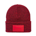 Haakwear Traditional New York Classic Fusion Cuffed Beanie / Hat, Made in USA (Limited Edition) - Black / Red Fusion
