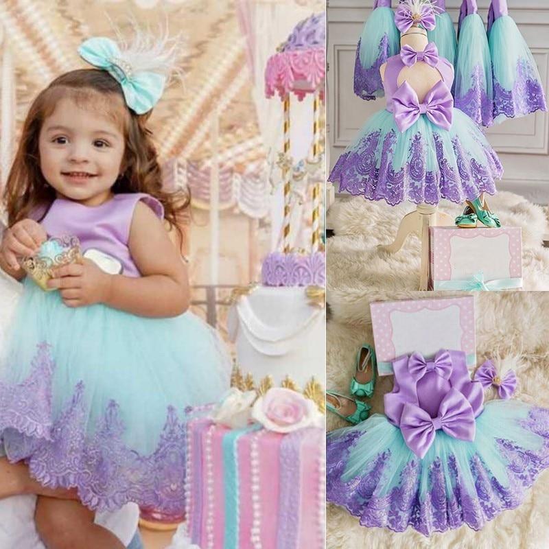 Luxury girls' purple princess gown with gauze overlay and sleeveless bodice