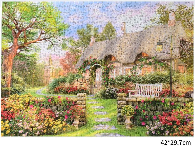 1000 Piece Landscape Wooden Jigsaw Puzzle – Educational Mind Game
