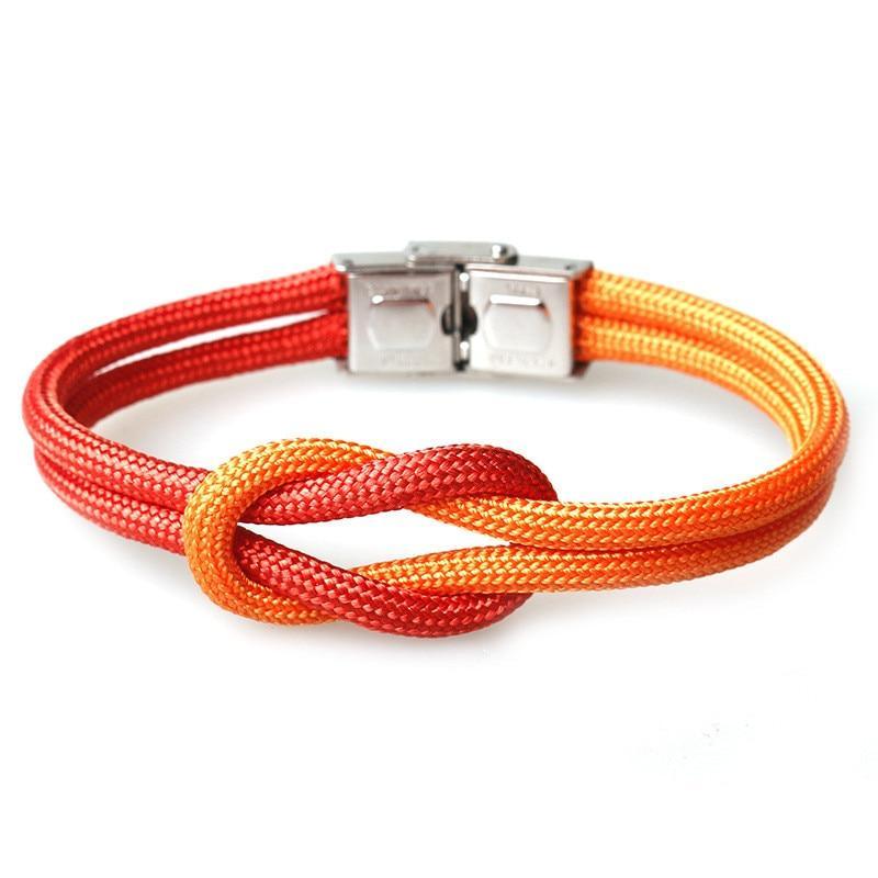 Elegant Multi-Layer Nautical Knot Rope Anchor Bracelet