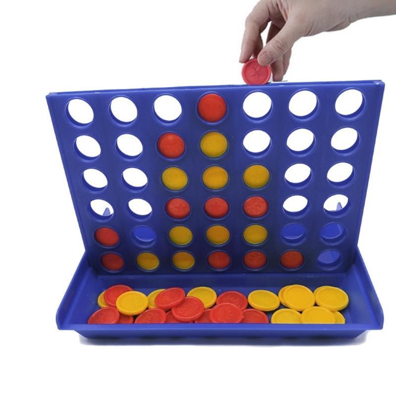 Foldable Connect 4 Strategy Board Game for Kids and Adults