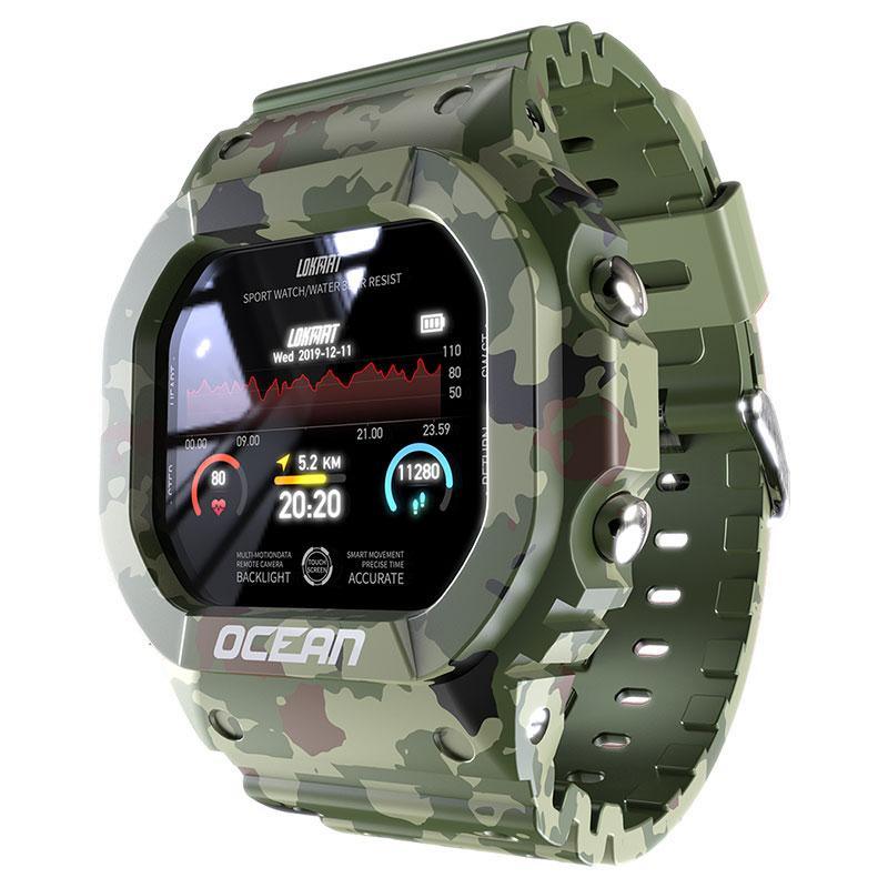 Unisex Smart Sports Watch with Heart Rate & Blood Pressure Monitor