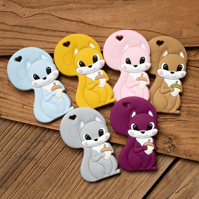 Animal Fox Silicone Teether Toy for Baby Teething