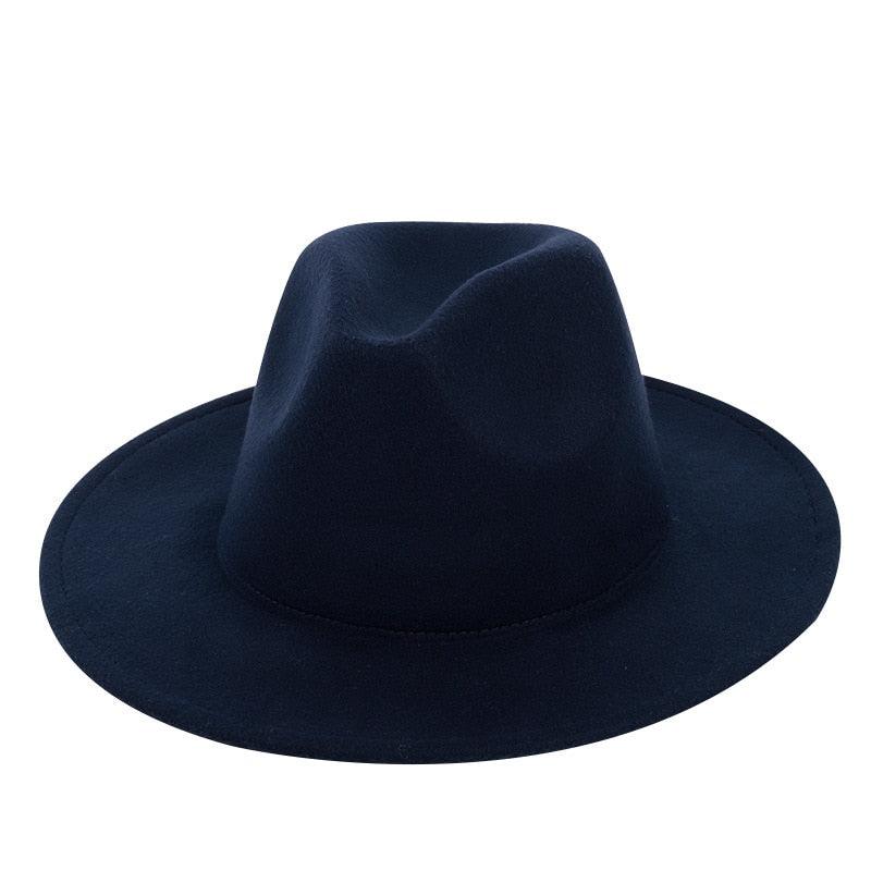 Unisex Wide Brim Classic Fedora Sun Hat