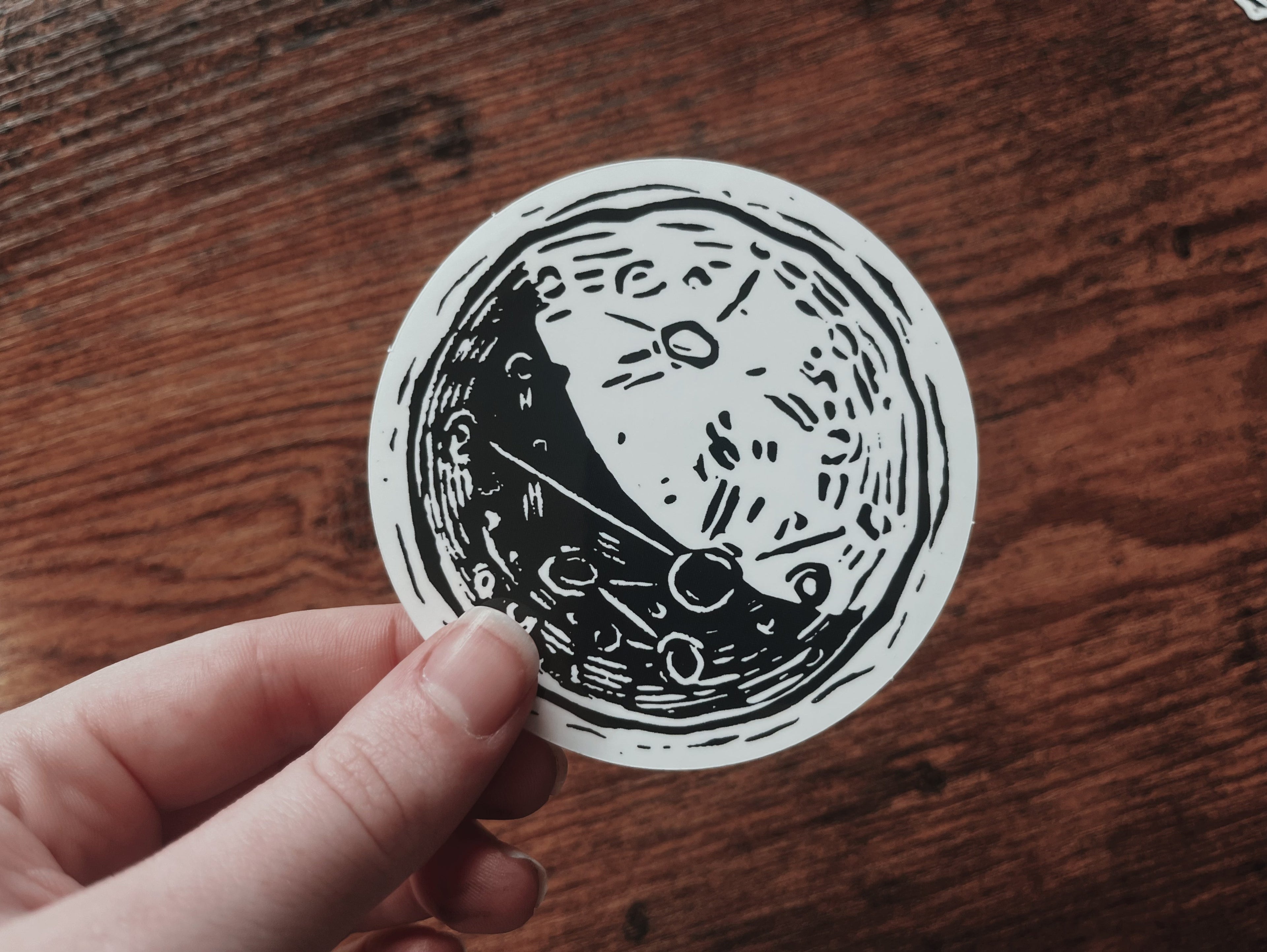 Half Moon Sticker