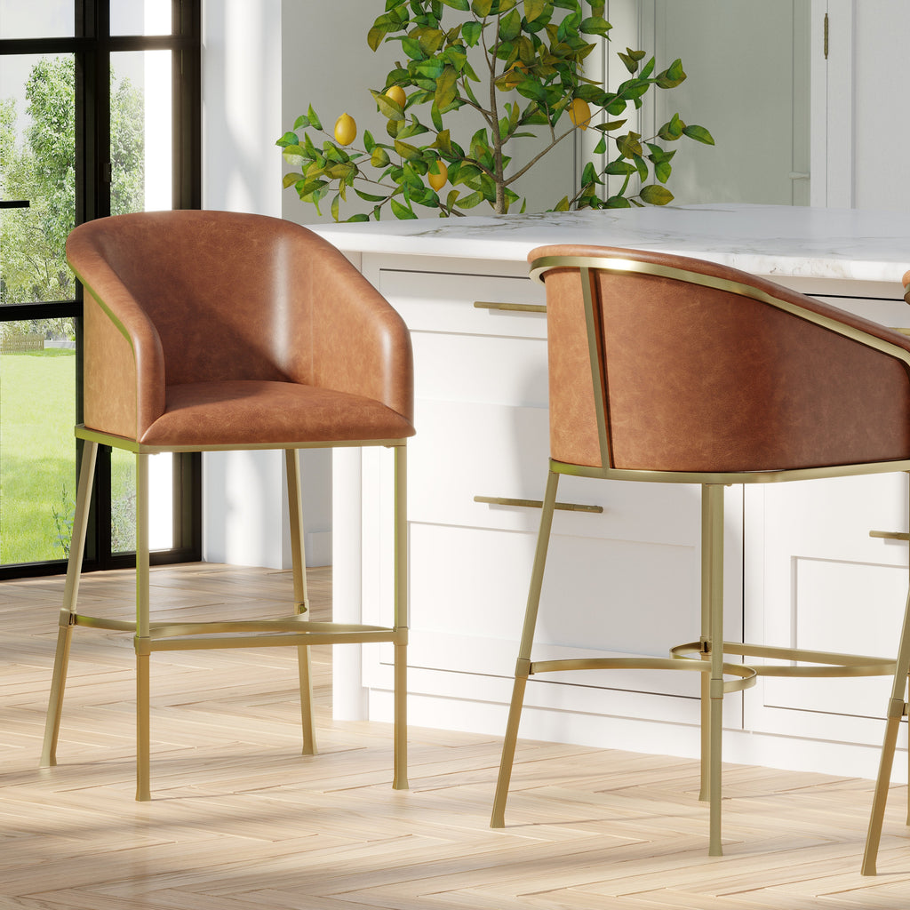 Greensboro Barstool in Brown