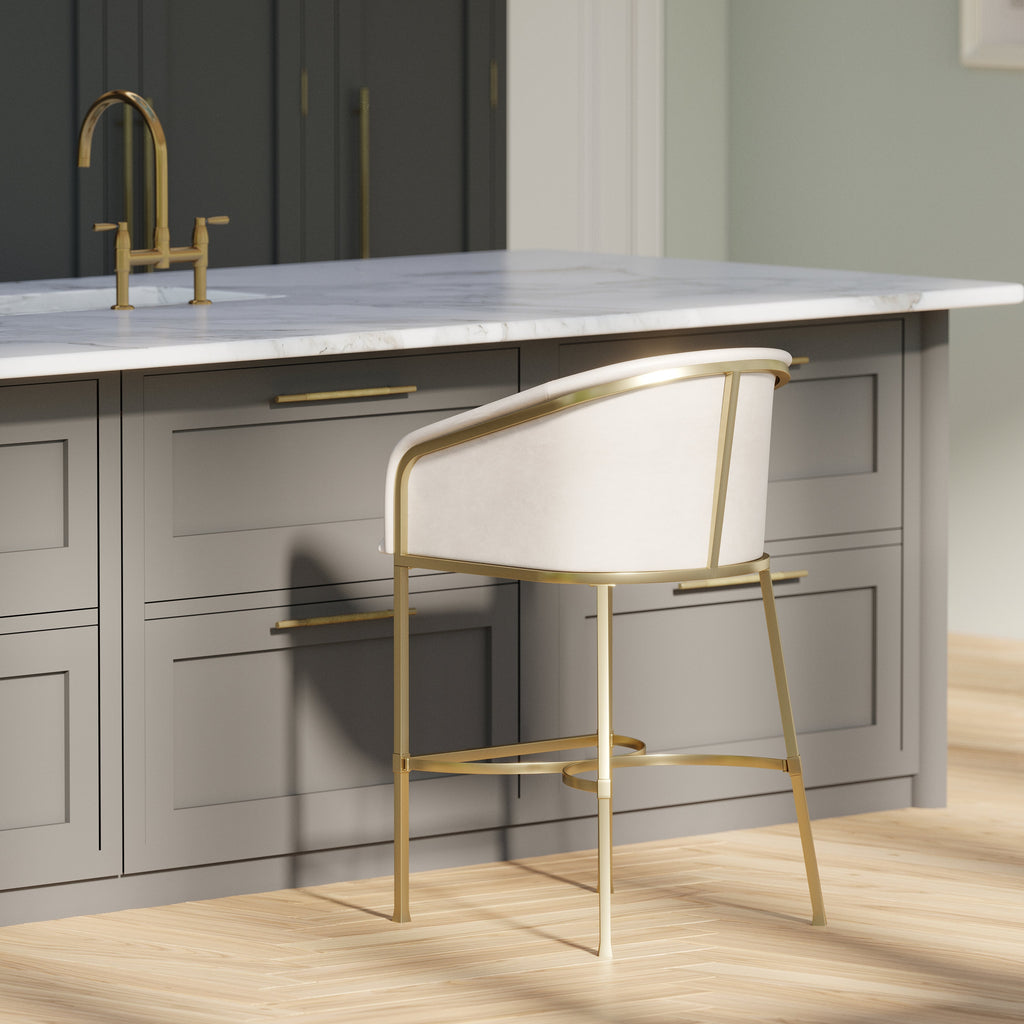 Greensboro Barstool in White