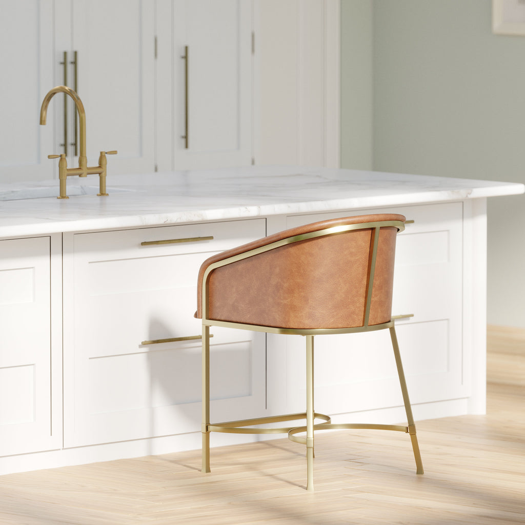 Greensboro Barstool in Brown
