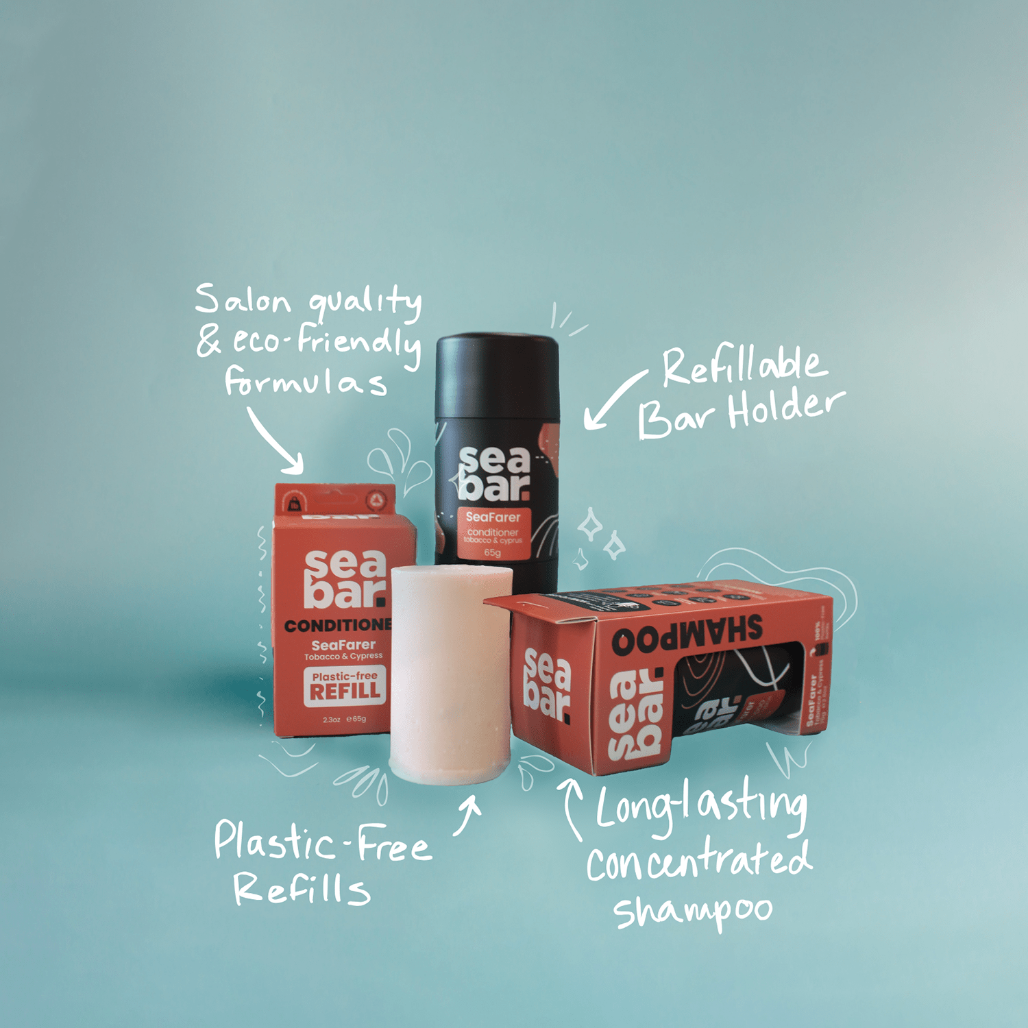 SeaFarer Shampoo Bar with natural DHT Blockers