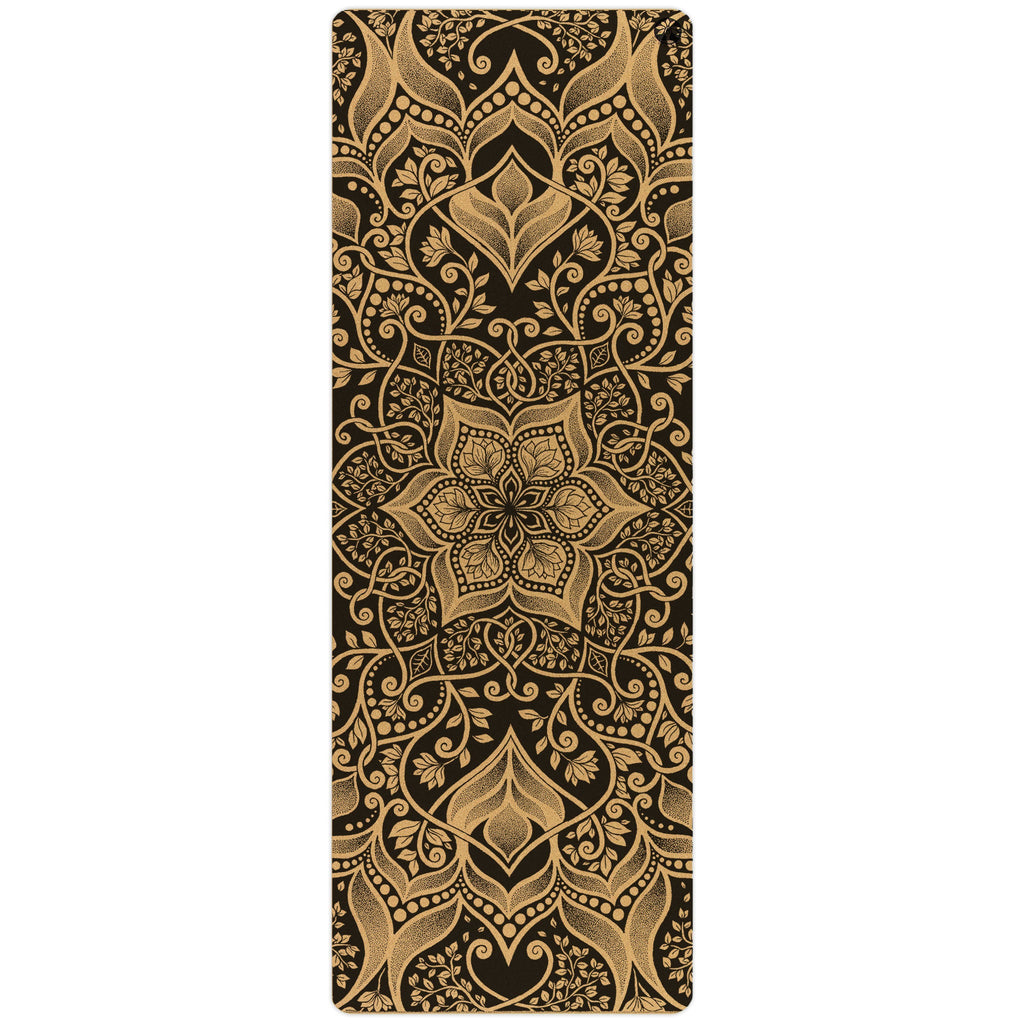 Harmony Aura Cork Yoga Mat showing fine-grain texture