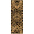Harmony Unity Pro Cork Yoga Mat in brown and green with an abstract pattern