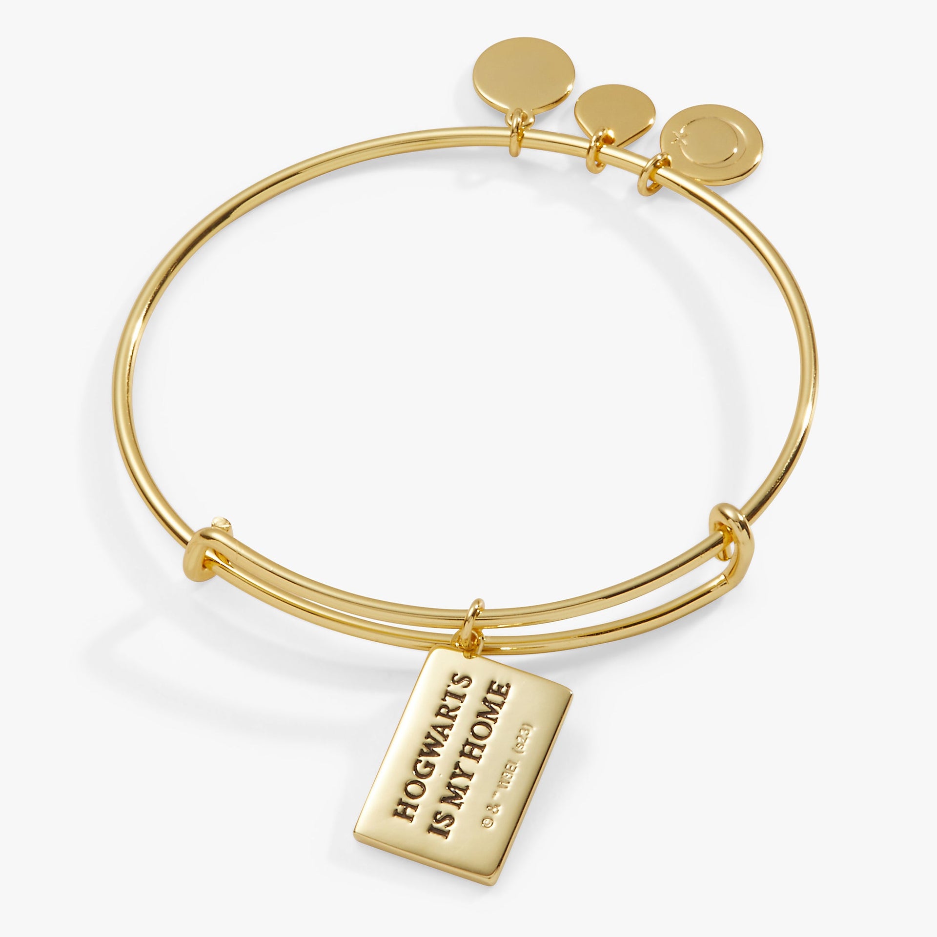 Harry Potter Acceptance Letter Expandable Bangle in Shiny Gold