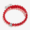 Harry Potter themed maroon wrap bracelet