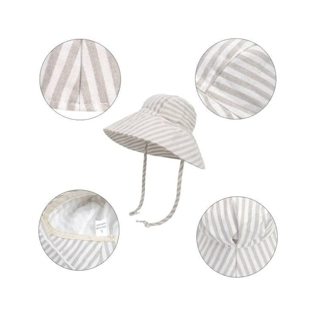 Linen Sun Hat for Kids – Wide Brim Sun Hat for Toddlers | Baileys