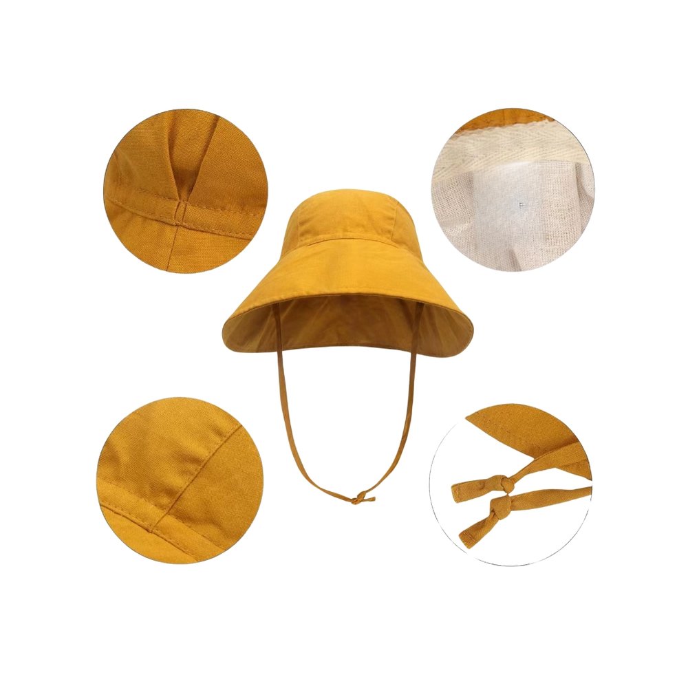 Linen Sun Hat for Kids – Wide Brim Sun Hat for Toddlers | Baileys