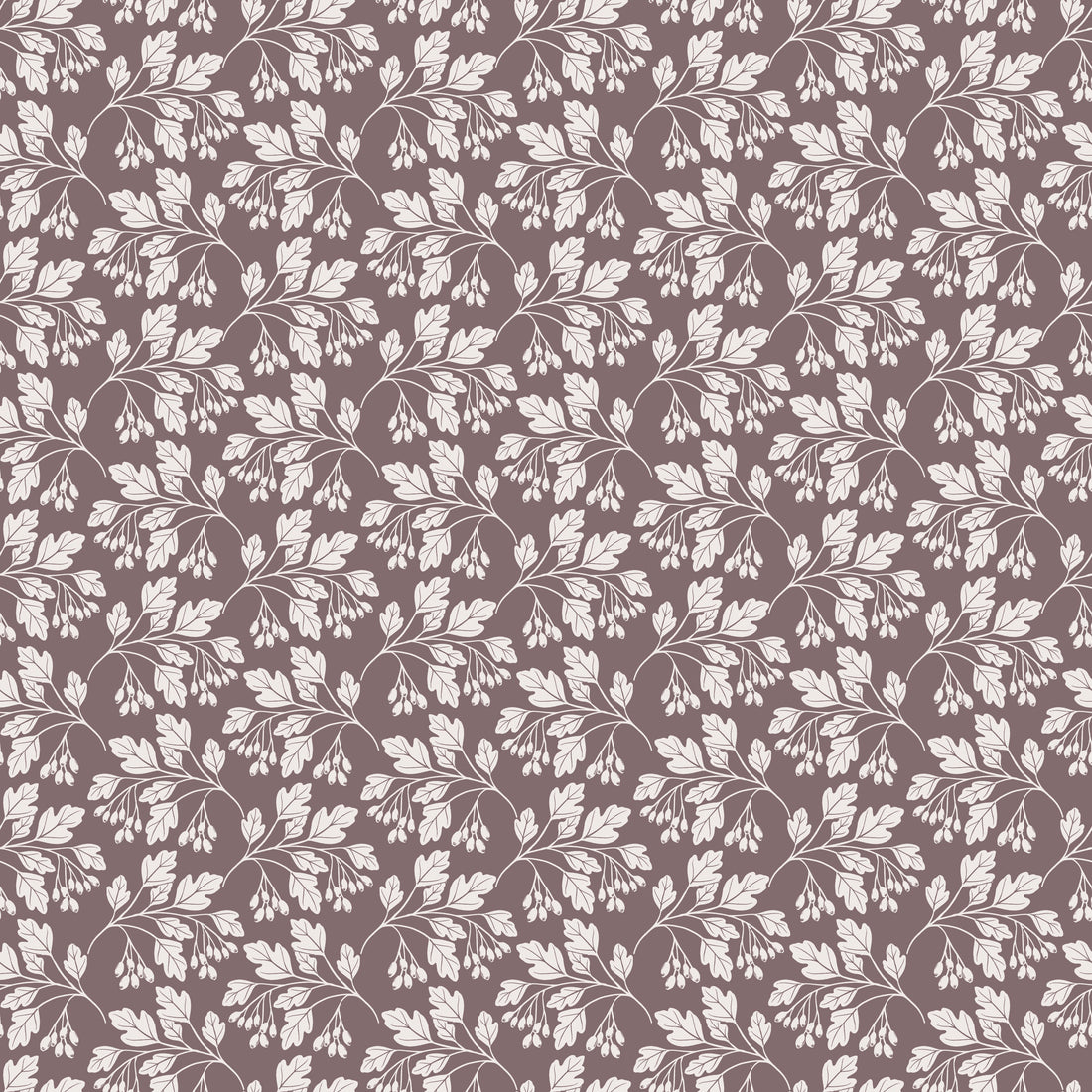 Hawthorn Floral Peel and Stick Wallpaper in Brown, Sage-Green, and Teal