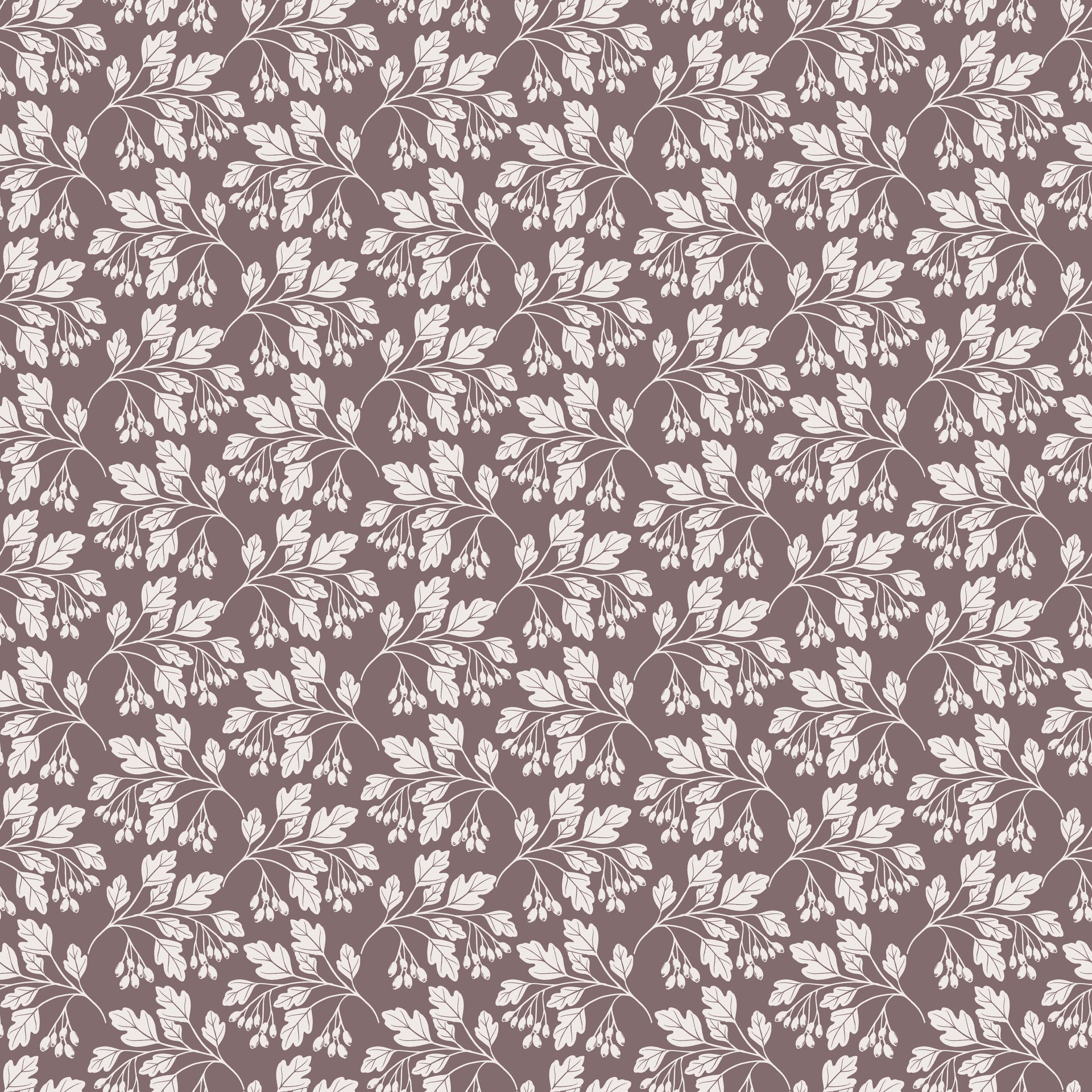 Hawthorn Floral Peel and Stick Wallpaper in Brown, Sage-Green, and Teal