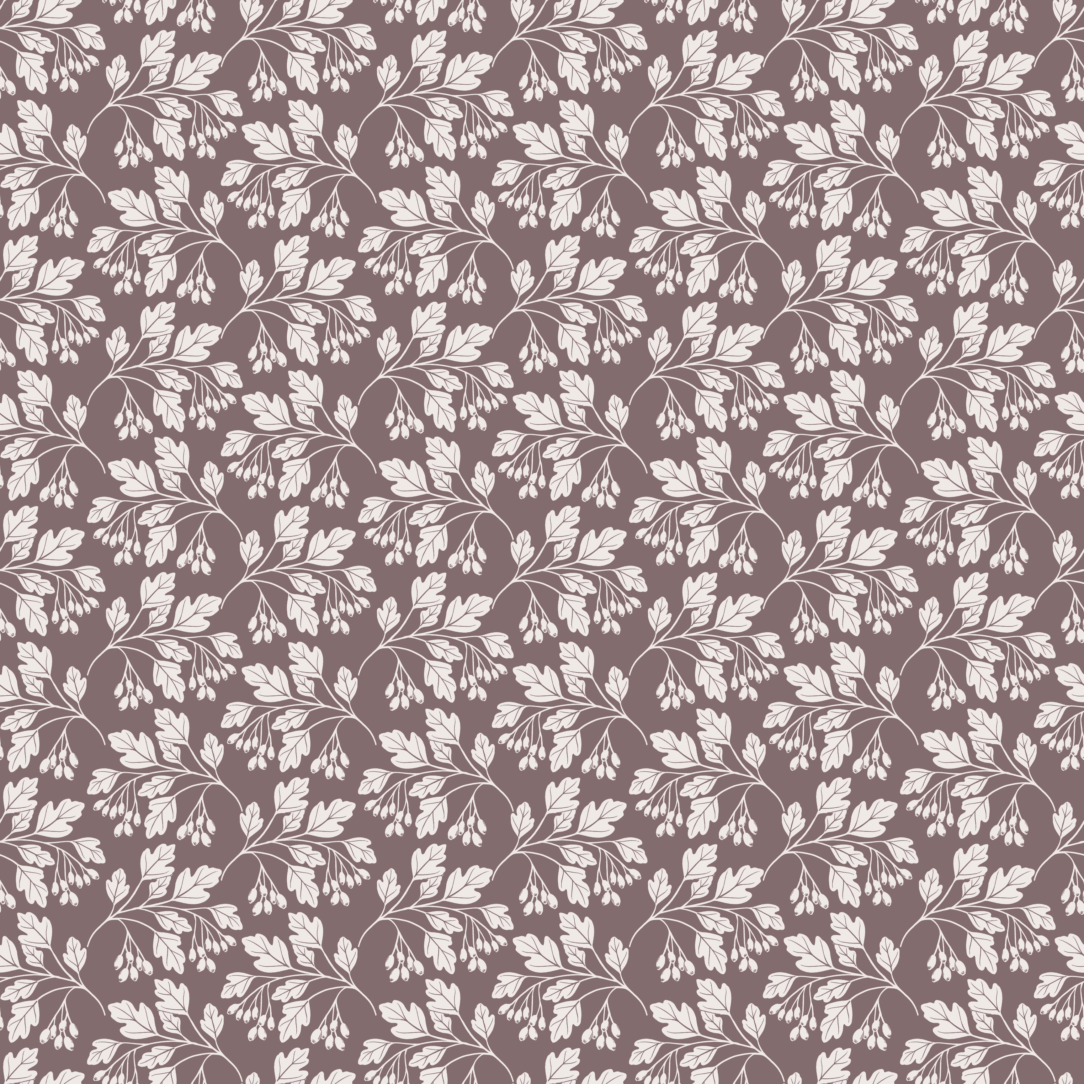Hawthorn Floral Peel and Stick Wallpaper in Brown, Sage-Green, and Teal