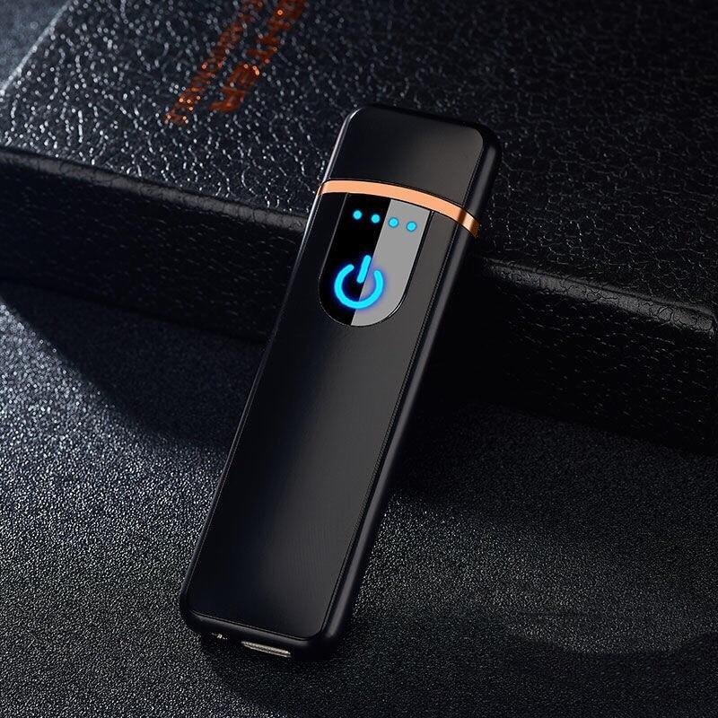 Luxury Modern Fingerprint Induction USB Rechargeable Lighter