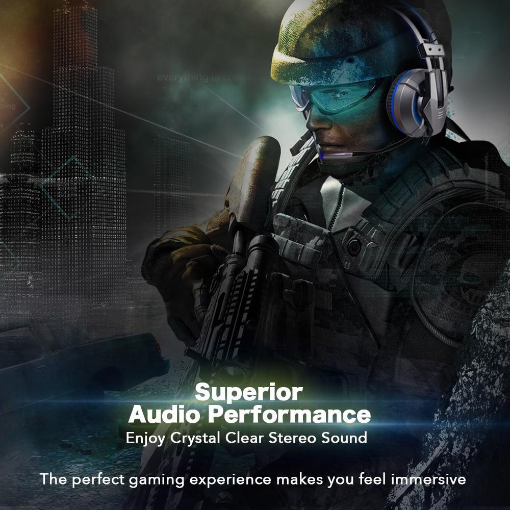Wired Gaming Headset with Retractable Mic for PS4, PC & Xbox