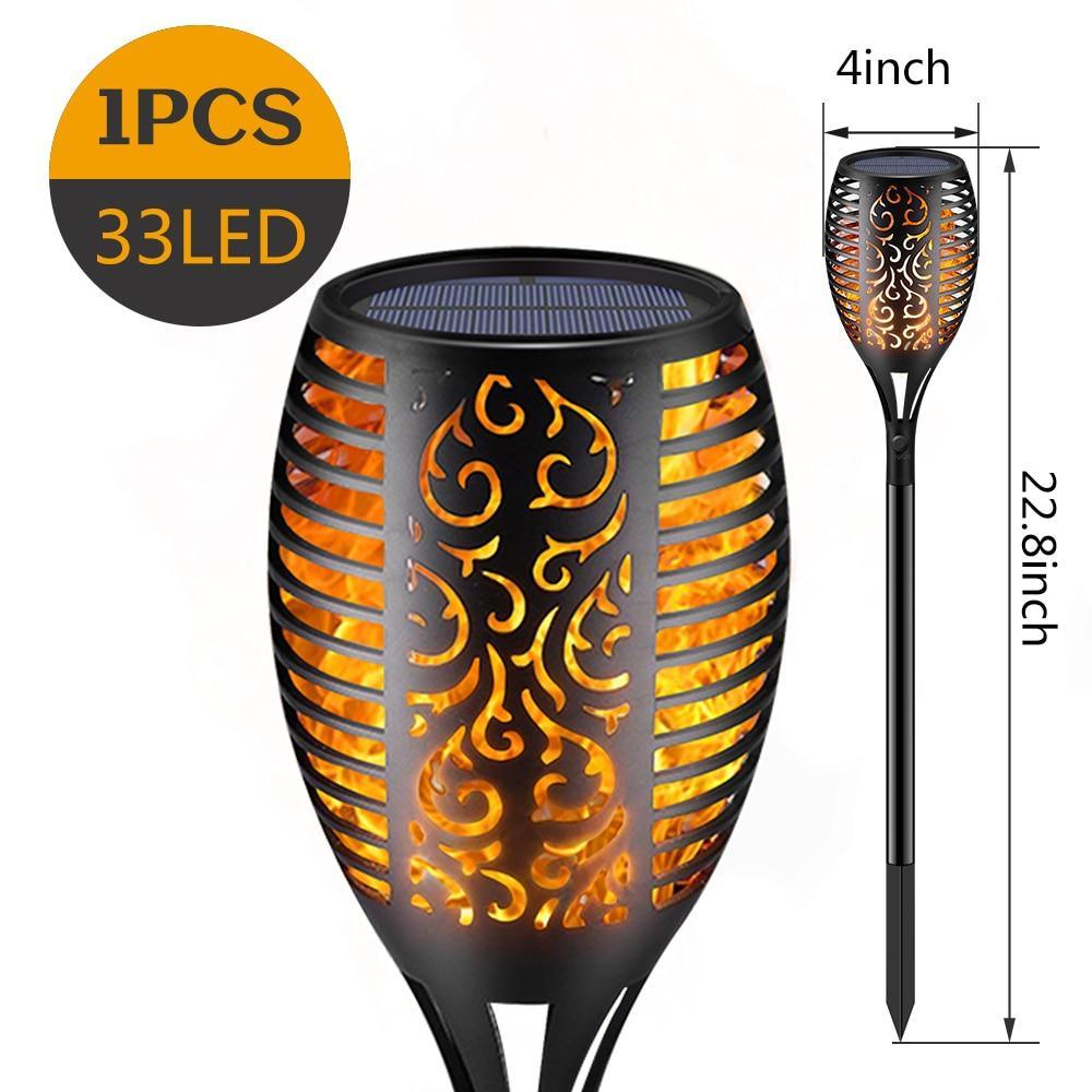 Solar LED Flickering Flame Torch Lights for Garden Pathway