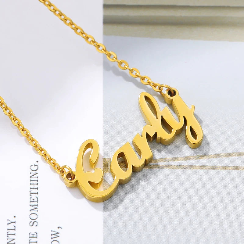 Custom Mother Necklace For Women Personalized Name Girl Necklace Stainless Steel Chain Jewelry collier