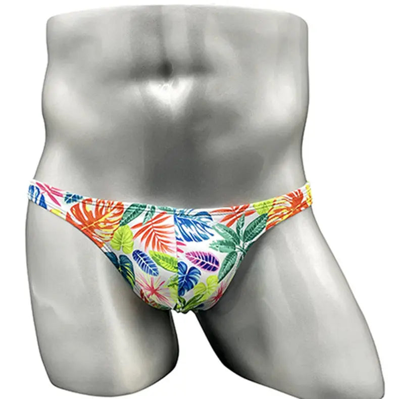 Tropical Flowers Low Cut Swim Brief