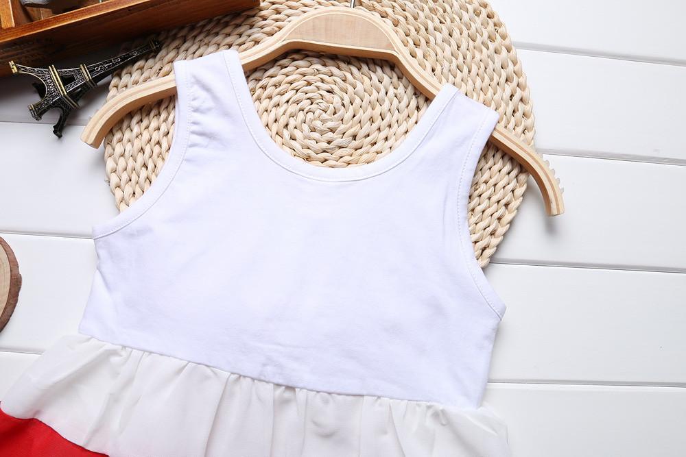 Baby Girl Sleeveless Purple Stripe Chiffon Tutu Sundress