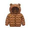 Warm Hooded Animal Print Winter Jacket for Kids