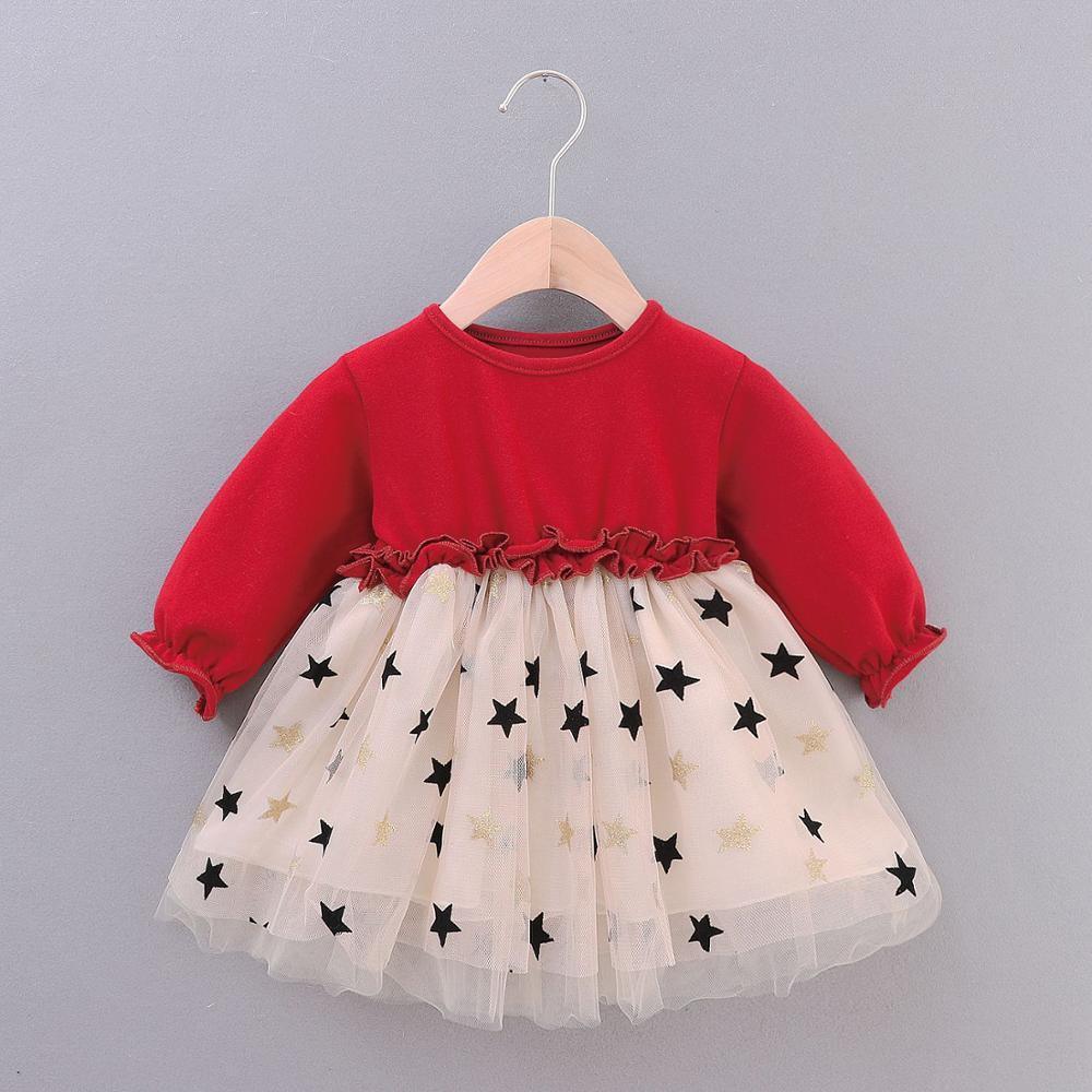 Modern Retro Baby Girls Polka Dot Party Dress - A-Line Princess