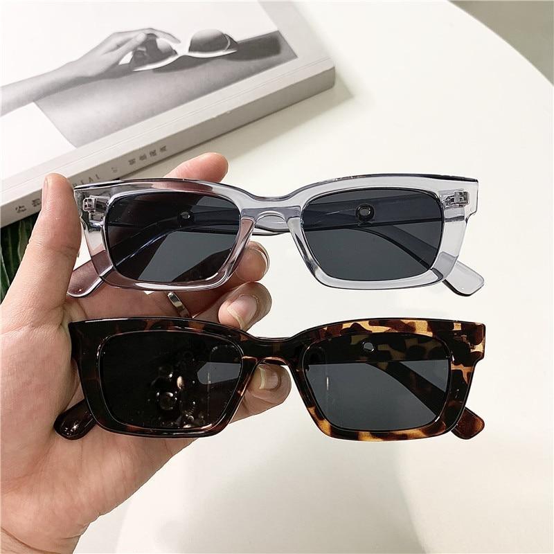 Vintage Rectangle Sunglasses – Retro Square Frame Eyewear