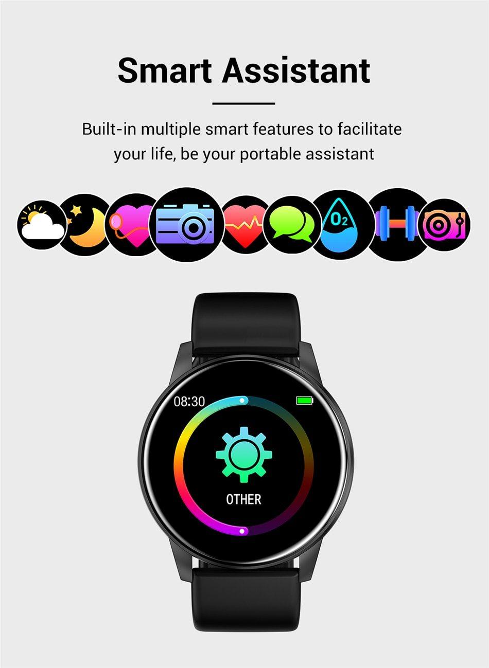 Unisex Smartwatch with 1.3-inch Display, Heart Rate & Fitness Tracker