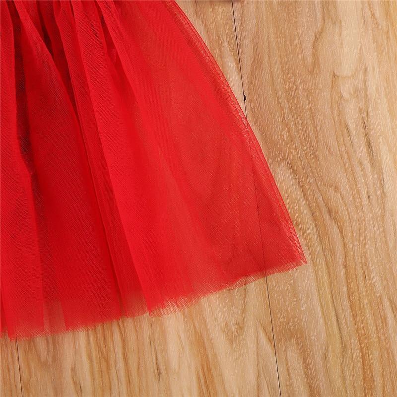 Baby Girls Velvet Christmas Dress with Metallic Gold Lettering