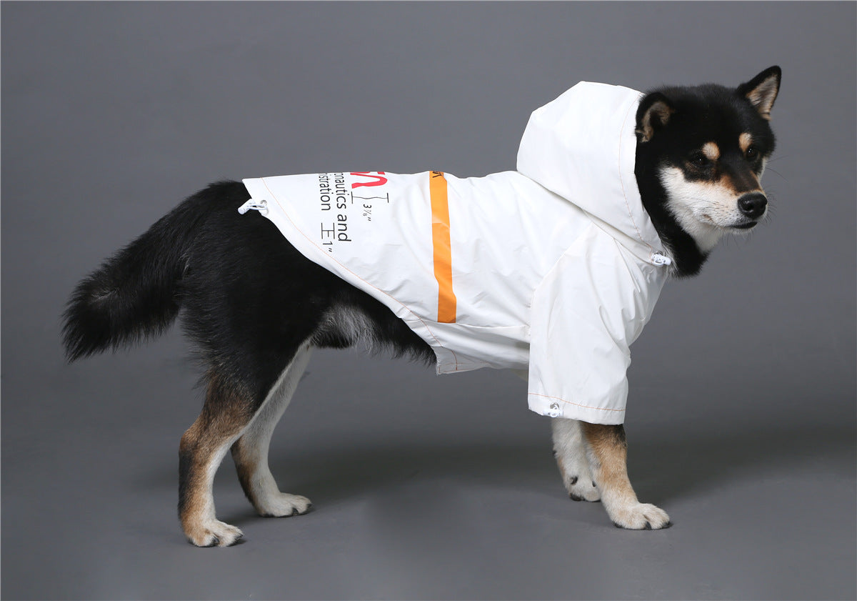 Yellow and Black Waterproof Dog Rain Jacket with Reflective Details - Image 46