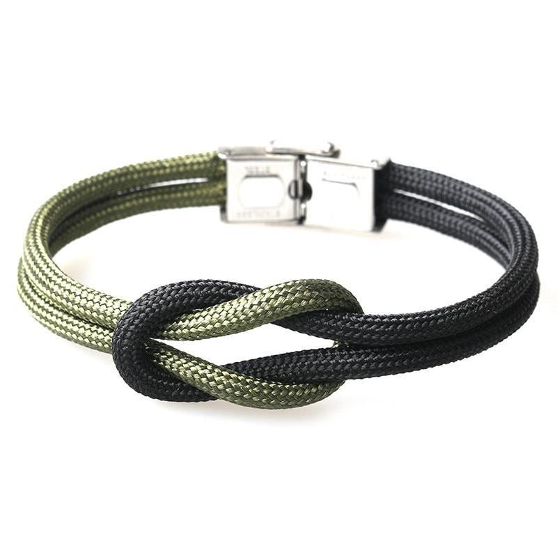 Elegant Multi-Layer Nautical Knot Rope Anchor Bracelet