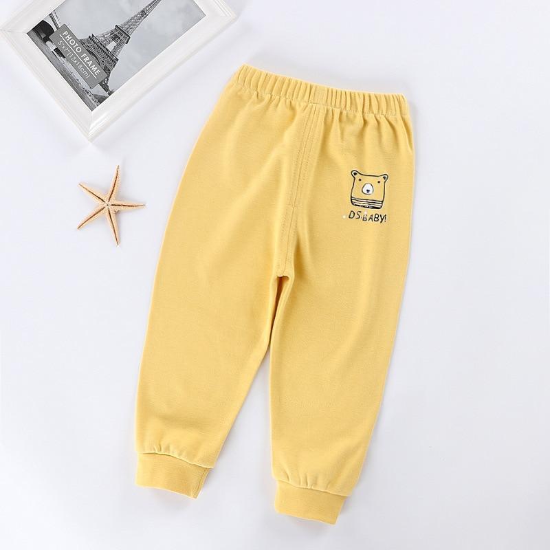 Unisex Solid Color Cotton Winter Pants for Baby and Toddler