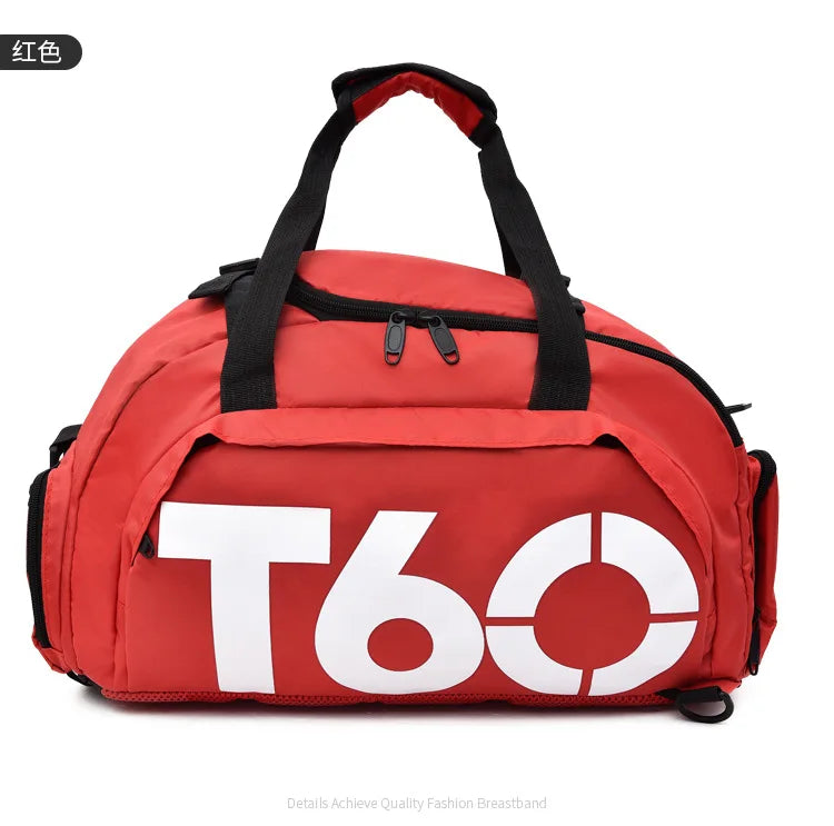 Multifunctional Waterproof Gym Duffel Bag – Large Travel Sports Backpack with Shoe Compartment