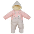 Playful Baby Winter Snowsuit – Cute Calf Design Padded Jumpsuit