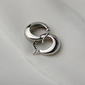 925 Sterling Silver plated Chunky Hoop Earrings for Women Geometric Circle Punk Ear Jewelry Party Gifts 2021 New Dropshipping