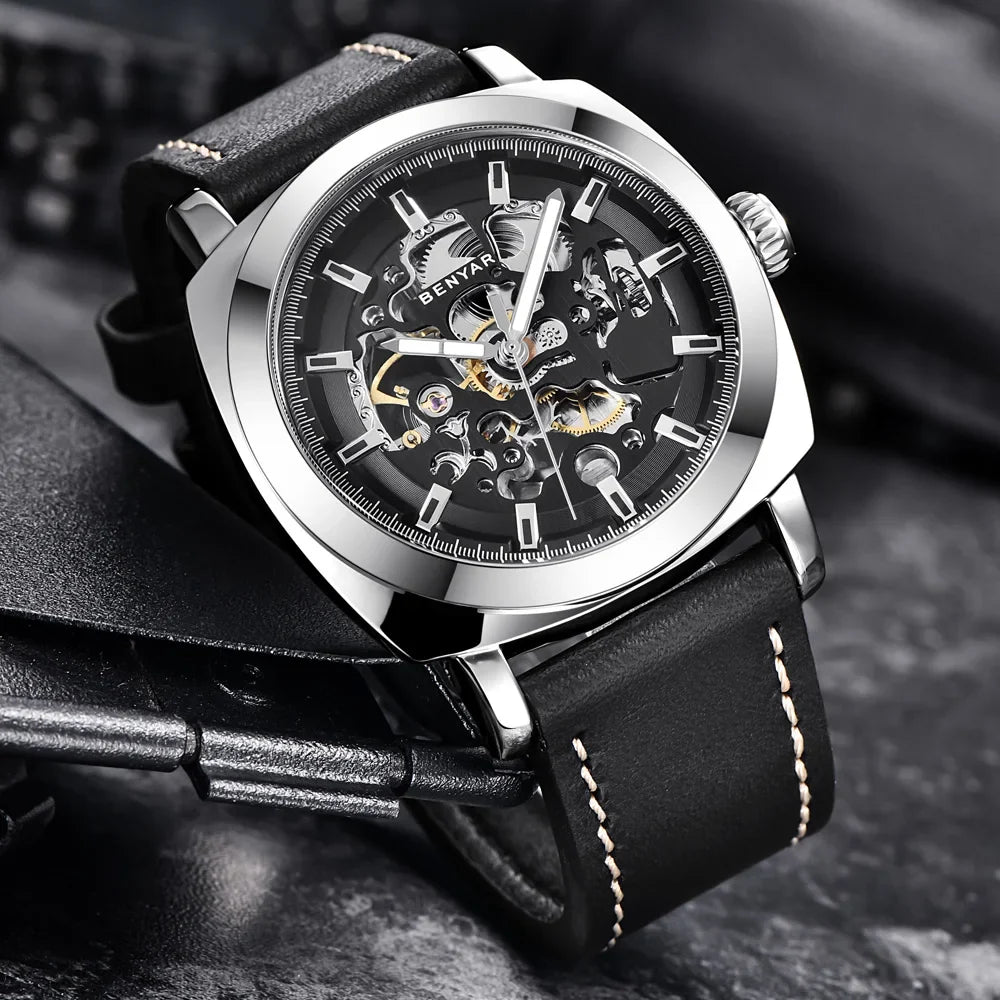 Men's Automatic Mechanical Business Watch – Waterproof Wristwatch