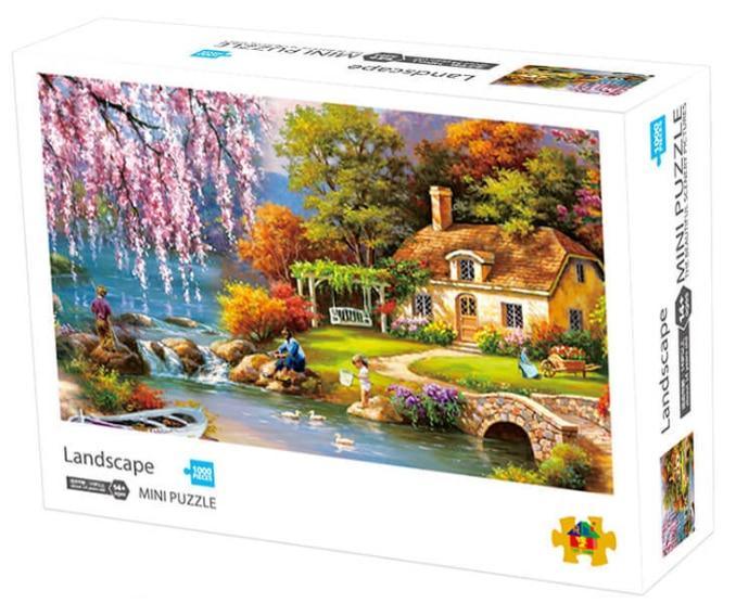 1000 Piece Landscape Wooden Jigsaw Puzzle – Educational Mind Game