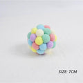 Plush Interactive Cat Toy Balls - 6-Color Set for Pet Enrichment