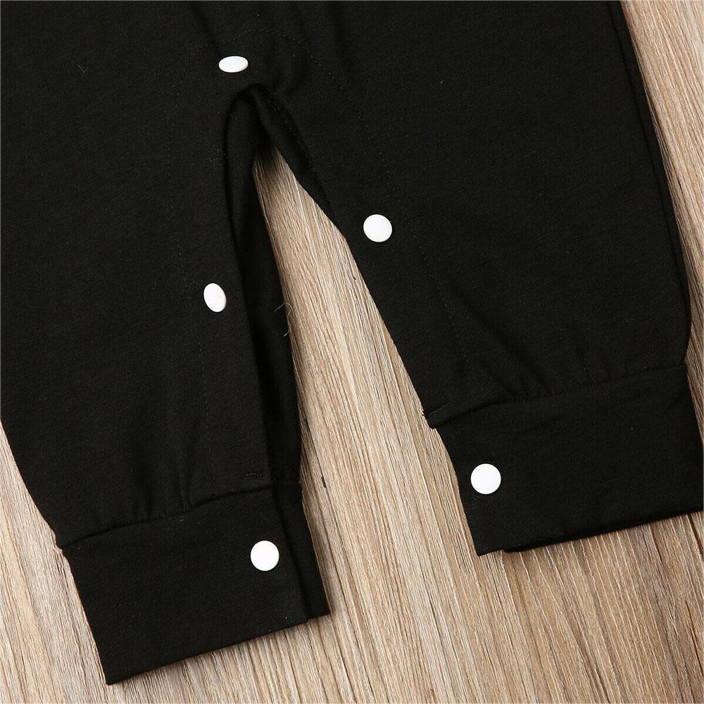 Infant Little Brother Knit Long Sleeve Romper - Comfy Casual Jumpsuit