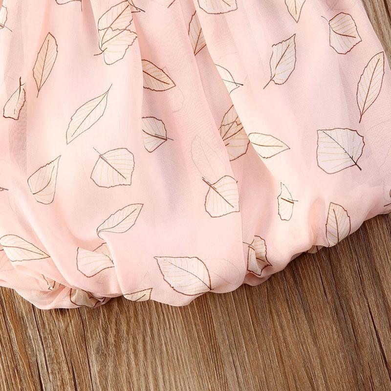 Bohemian Floral Chiffon Sleeveless Dress for Toddler Girls