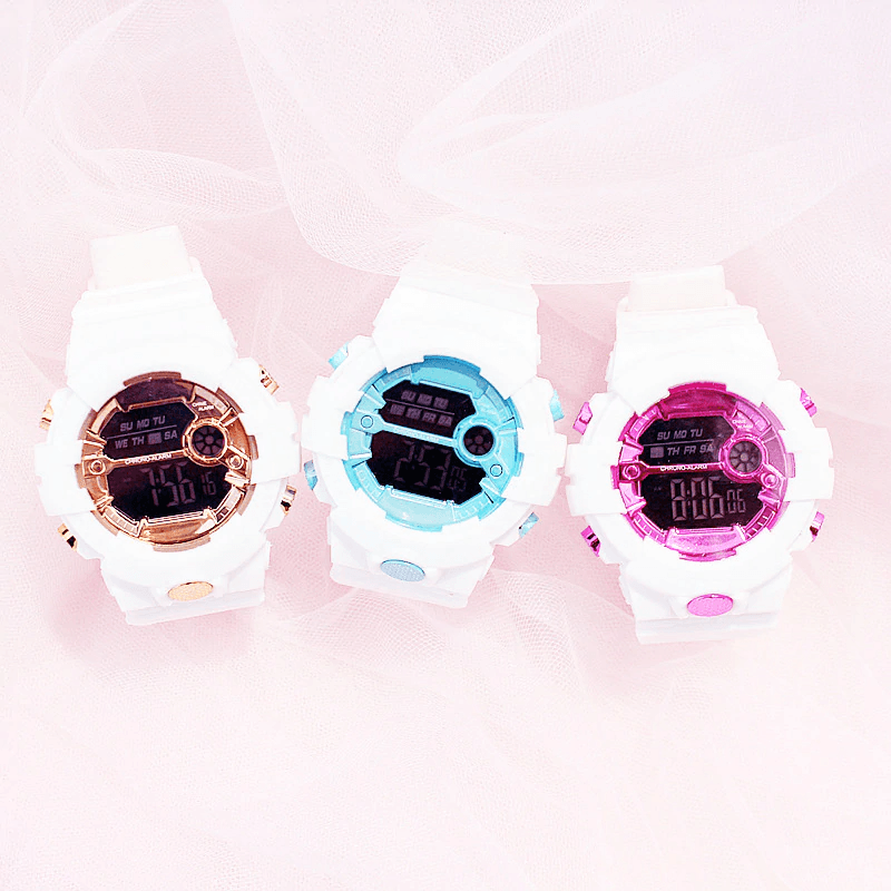 Unisex LED Digital Sports Watch Waterproof Large Dial Streetwear