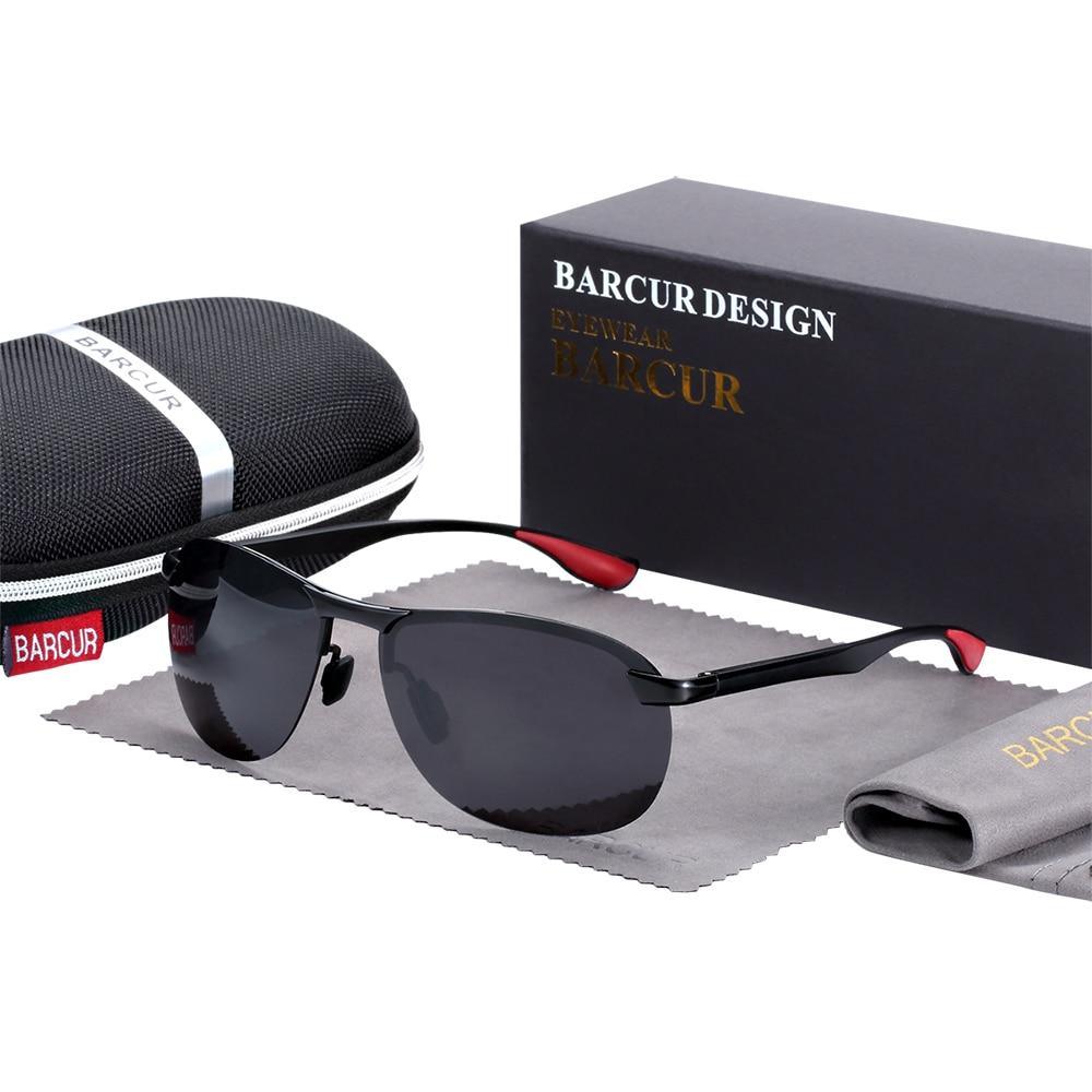 Oversized pilot-style driving sunglasses with polarized lenses and metal frames.