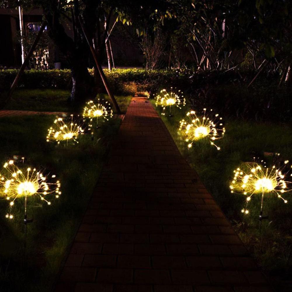 Modern LED Solar Firework Garden Lights – Whimsical Tree Shape