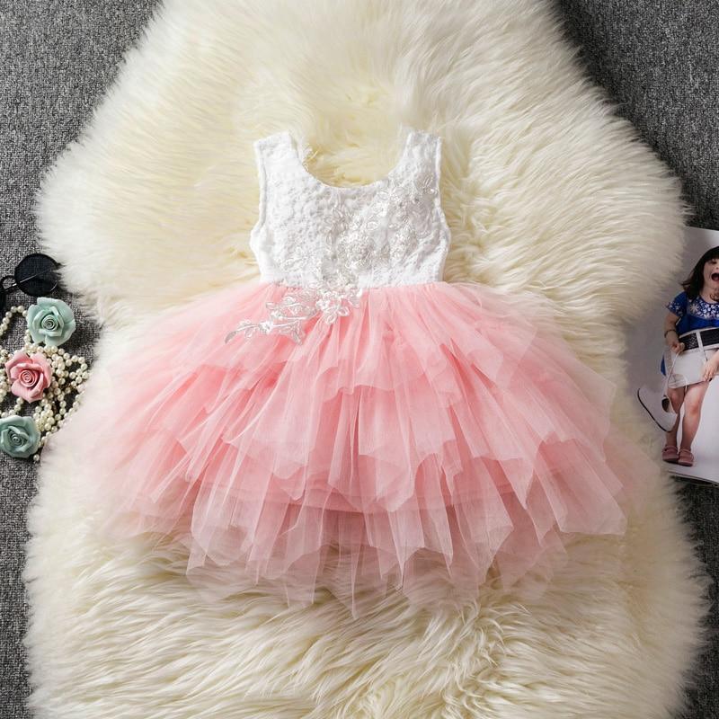 Toddler Girl Lace Tulle Birthday Dress & Cake Smash Outfit Set